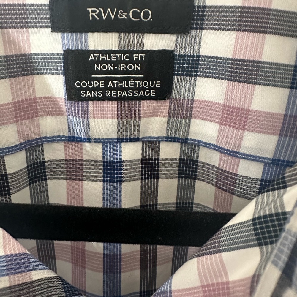 Long Sleeve Plaid Button Down Shirt Preppy Cotton Men’s Size M Academia - Picture 13 of 13